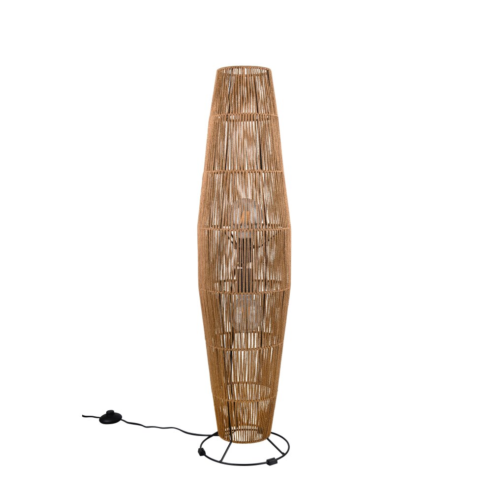Reality MIKI Stehlampe Braun, 2-flammig