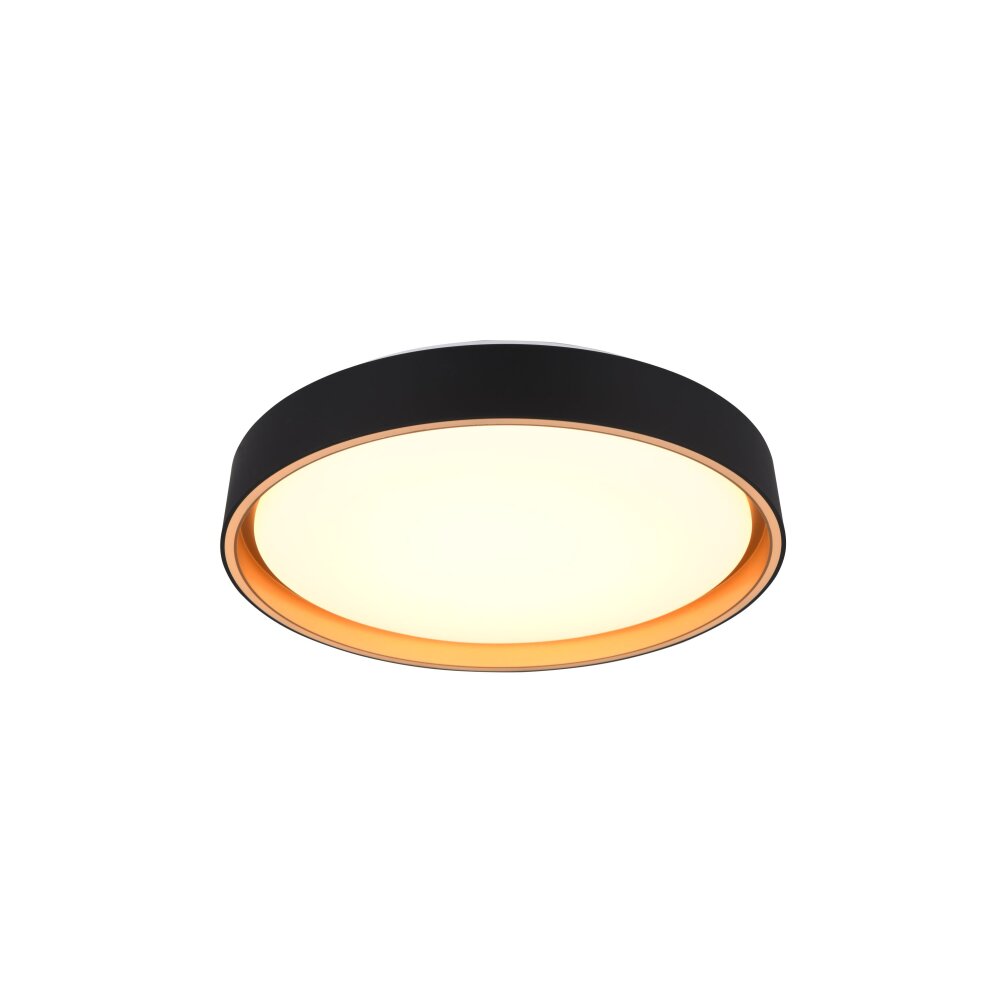 Reality FELIS Deckenleuchte LED Schwarz-Gold, 1-flammig, Fernbedienung main product photo