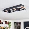 Taboneira Deckenleuchte LED Naturfarben, Schwarz, 2-flammig