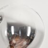 Bernado Stehleuchte Glas 15 cm Klar, Rauchfarben, 3-flammig