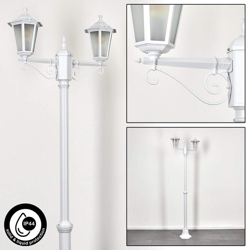 Loria Kandelaber Weiß, 2-flammig main product photo