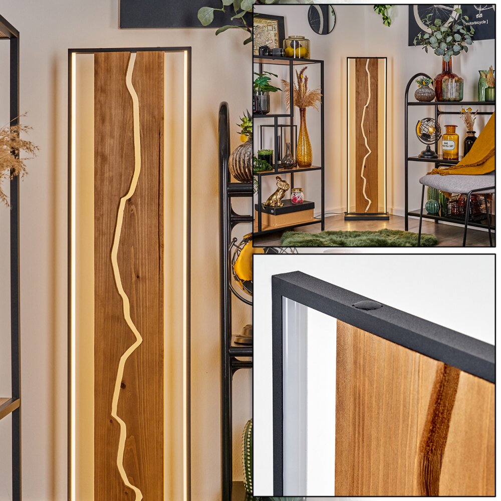 Terre Stehleuchte LED Naturfarben, Schwarz, Weiß, 1-flammig main product photo