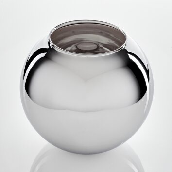 Koyoto Ersatzglas 20 cm Chrom, Rauchfarben