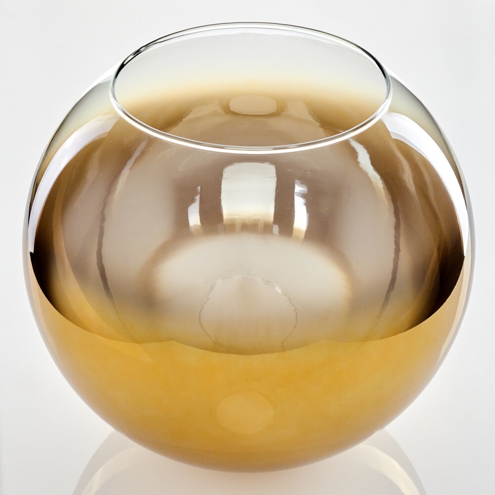 Lampenschirm aus Glas Koyoto Ersatzglas 30 cm Gold, Klar main product photo