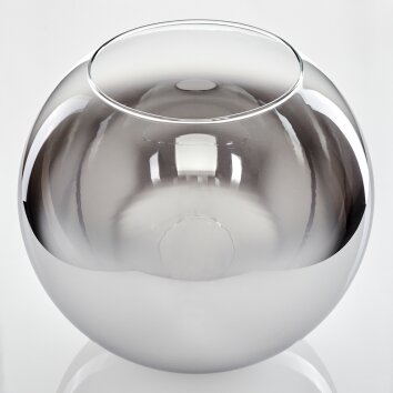 Koyoto Ersatzglas 30 cm Chrom, Klar, Rauchfarben