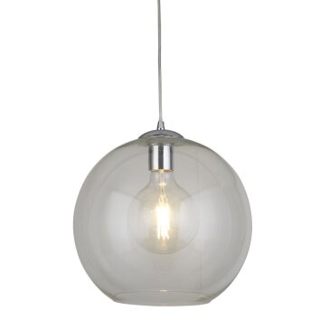 Searchlight BALLS  Pendelleuchte Chrom, Transparent, Klar, 1-flammig