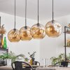 Ripoll Hängeleuchte Glas 30 cm Bernsteinfarben, 4-flammig