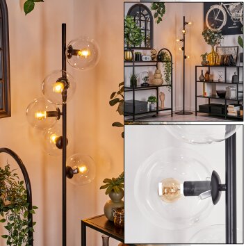 Gastor Stehleuchte Glas 15 cm Klar, 5-flammig