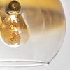 Koyoto Deckenleuchte Glas 15 cm Gold, Klar, 6-flammig