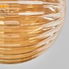 Chehalis Deckenleuchte Glas 15 cm Gold, Schwarz, 8-flammig