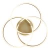 Globo HERWIG Deckenleuchte LED Gold, 1-flammig, Fernbedienung