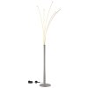 Globo BIZZY Stehleuchte LED Chrom, Nickel-Matt, 1-flammig