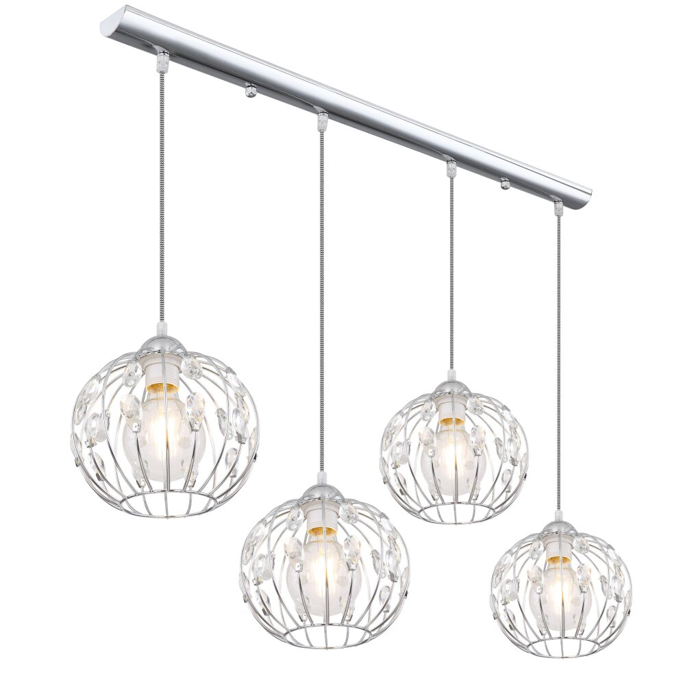 Globo HANAKO Hängeleuchte Chrom, 4-flammig main product photo