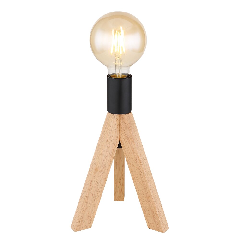 Globo KIRA Tischleuchte Dunkelbraun, 1-flammig main product photo