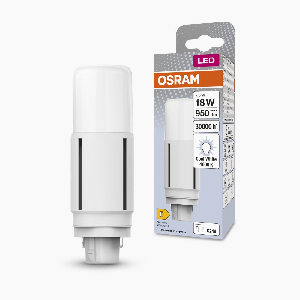 OSRAM DULUX G24d 7,5 Watt 4000 Kelvin 950 Lumen main product photo