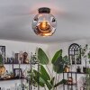 Ripoll Deckenleuchte Glas 25 cm Chrom, 1-flammig