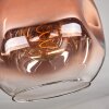 Ripoll Deckenleuchte Glas 25 cm Klar, Kupferfarben, 1-flammig