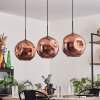Ripoll Hängeleuchte Glas 30 cm Kupferfarben, 3-flammig