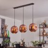 Ripoll Hängeleuchte Glas 30 cm Kupferfarben, 3-flammig