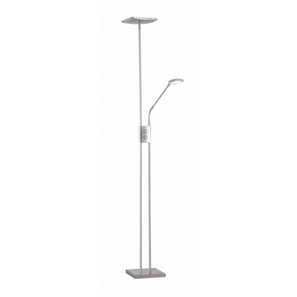 Reality LUKE Deckenfluter LED Nickel-Matt, 2-flammig main product photo