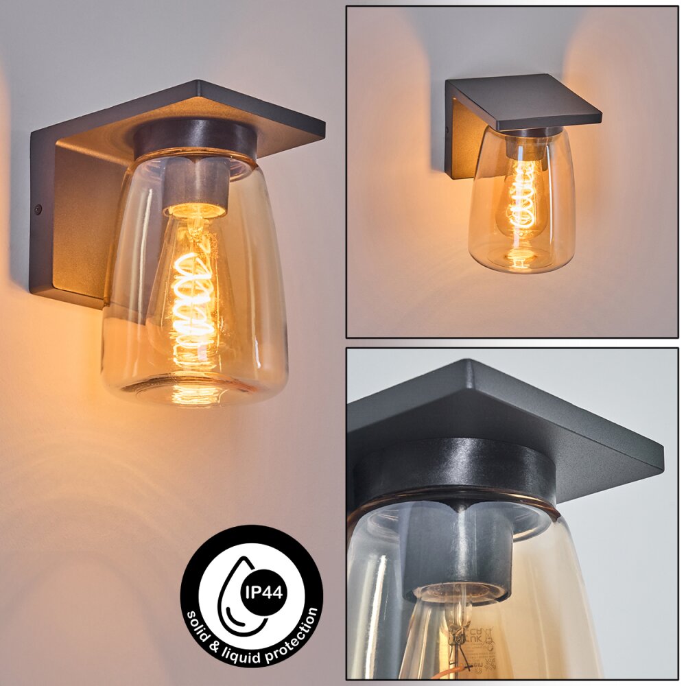 Aquin Außenwandleuchte Anthrazit, 1-flammig main product photo