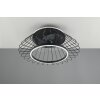 Reality KARLSBORG Deckenventilator LED Schwarz, 1-flammig, Fernbedienung