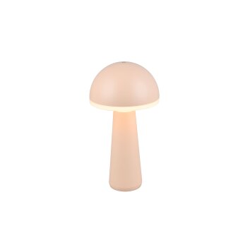 Reality FUNGO Tischleuchte LED Beige, 1-flammig