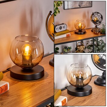 Koyoto Tischleuchte Glas 15 cm Schwarz, 1-flammig Koyoto Tischleuchte Glas 15 cm Schwarz, 1-flammig