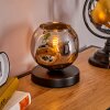 Ripoll Tischleuchte Glas 15 cm Schwarz, 1-flammig