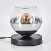 Koyoto Tischleuchte Glas 15 cm Schwarz, 1-flammig