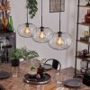 Apedo Hängeleuchte Glas 30 cm Schwarz, 3-flammig