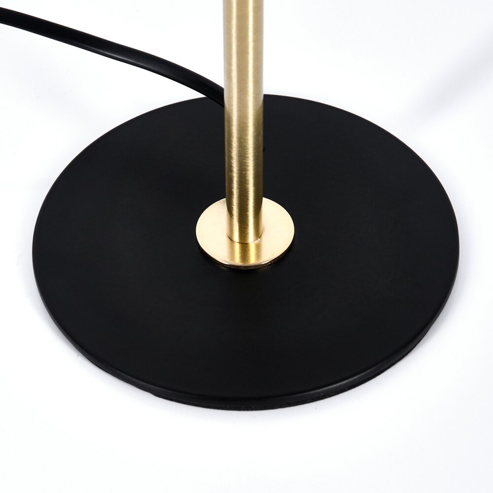 Pilz Look Sandvig Tischleuchte Gold, Schwarz, 1-flammig