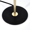 Pilz Look Sandvig Tischleuchte Gold, Schwarz, 1-flammig