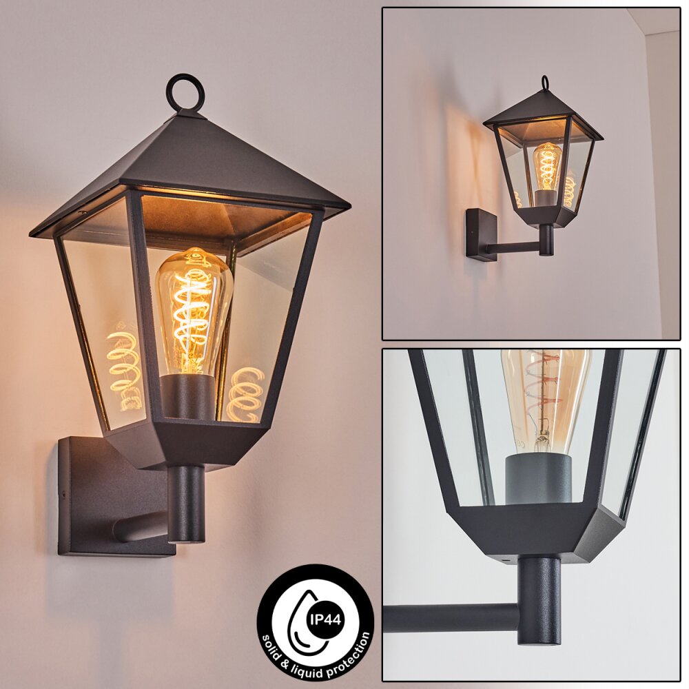 Anfei Außenwandleuchte Schwarz, 1-flammig main product photo