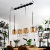 Lauden Pendelleuchte Glas 20 cm Schwarz, 4-flammig