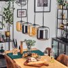 Lauden Pendelleuchte Glas 20 cm Schwarz, 4-flammig
