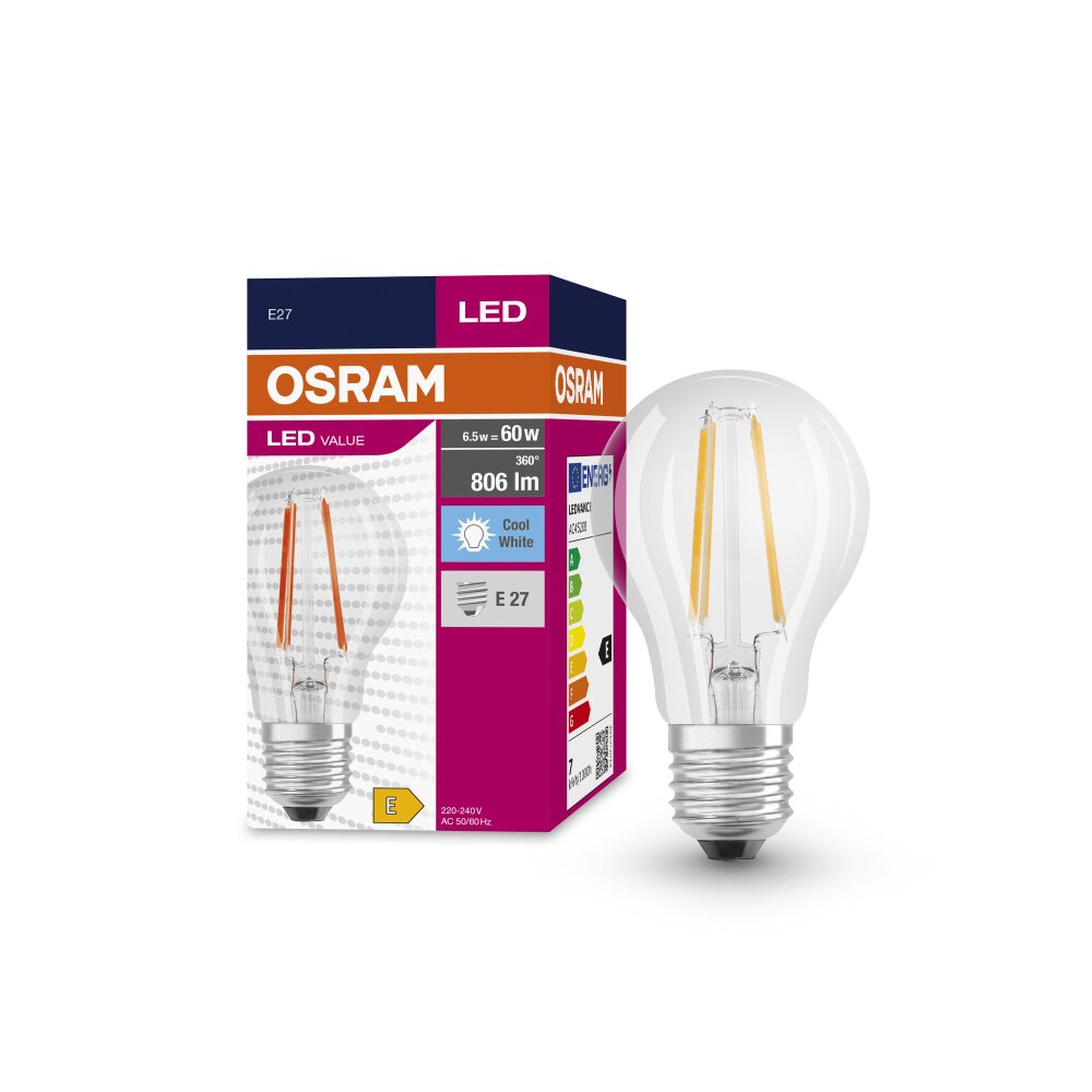OSRAM LED Value E27 6,5 Watt 806 Lumen 4000 Kelvin main product photo