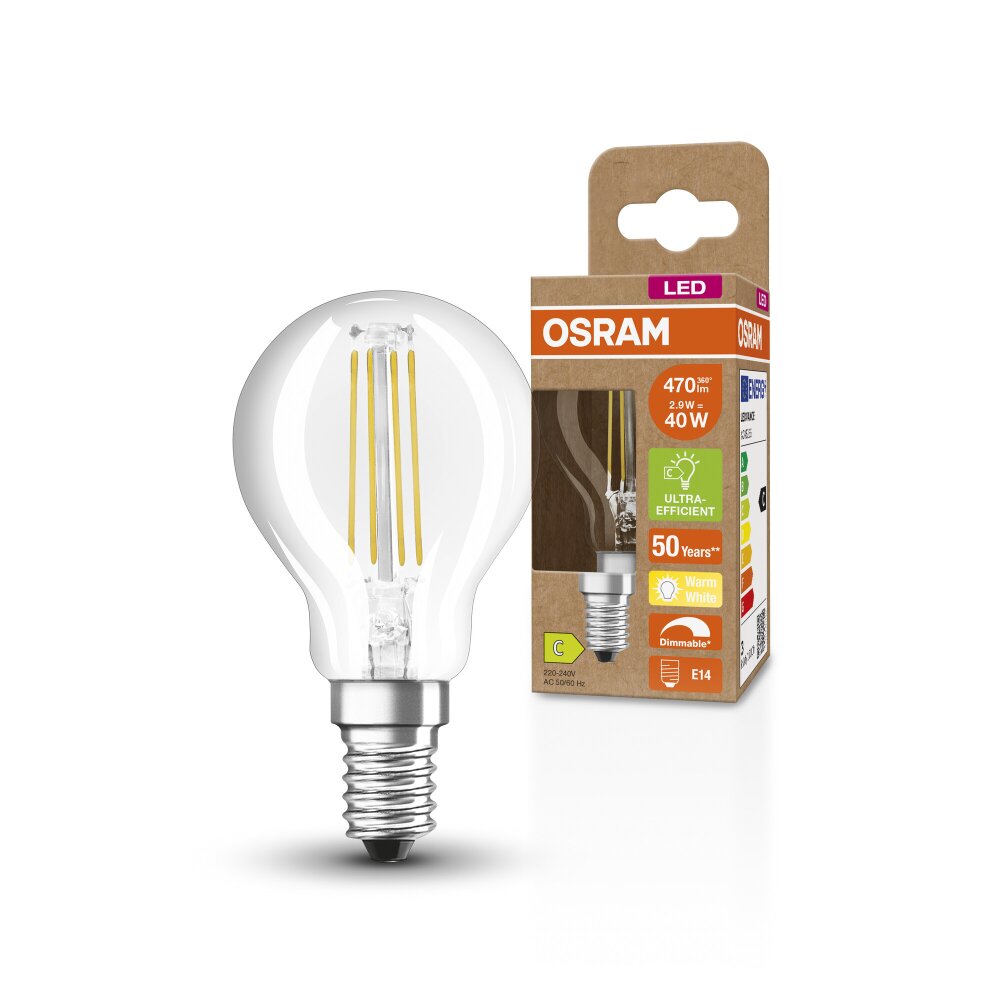 OSRAM LED Classic E14 2,9 Watt 470 Lumen 2700 Kelvin main product photo