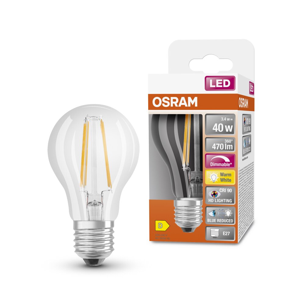 OSRAM LED Superstar E27 3,4 Watt 470 Lumen 2700 Kelvin main product photo