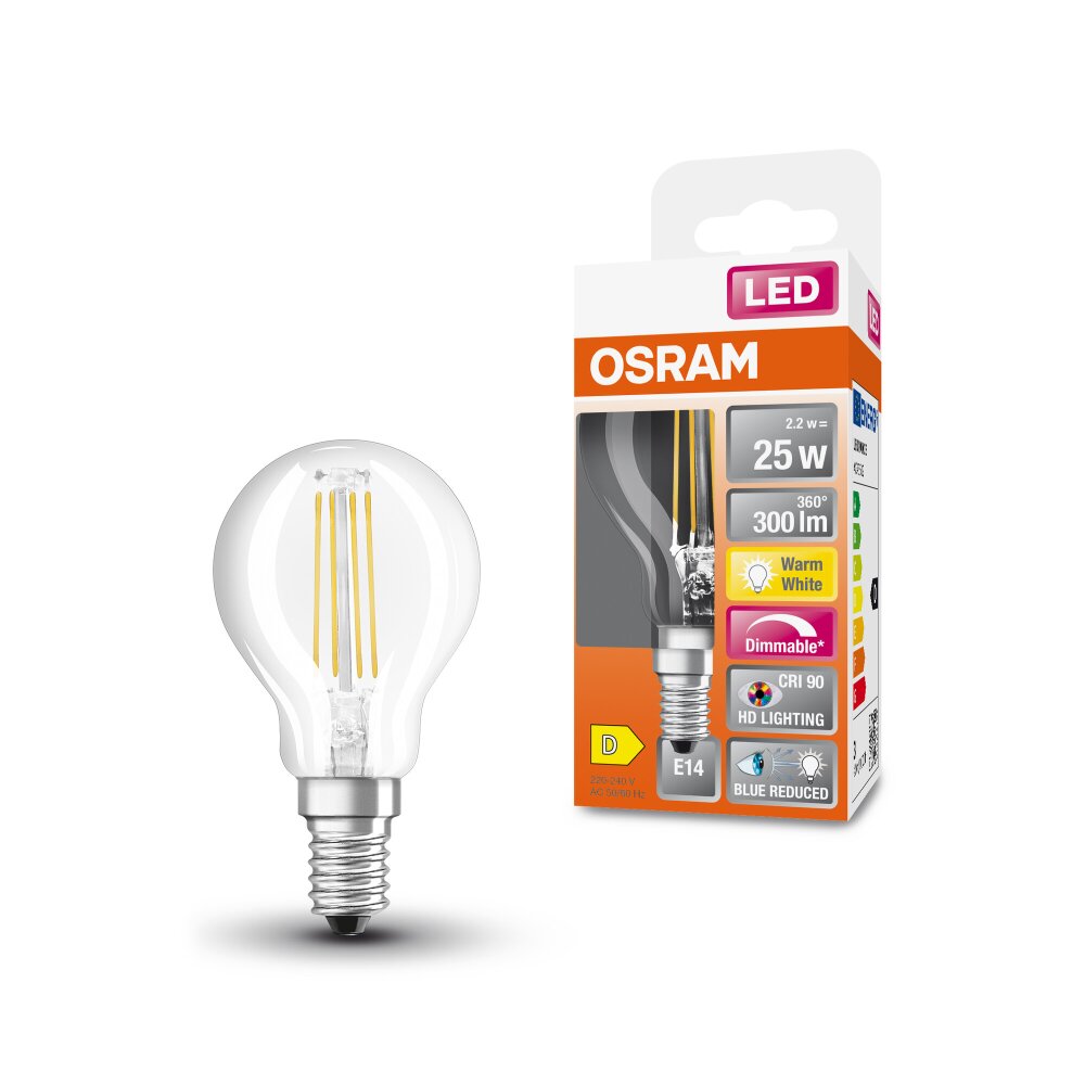OSRAM LED Superstar E14 2,2 Watt 300 Lumen 2700 Kelvin main product photo