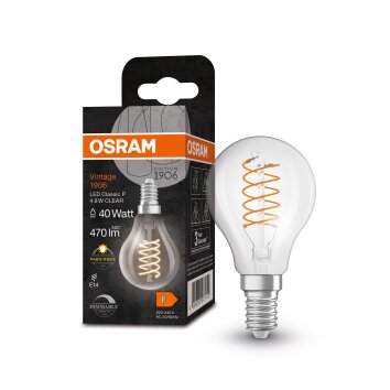 OSRAM Vintage 1906 LED E14 4,8 Watt 470 Lumen 2700 Kelvin