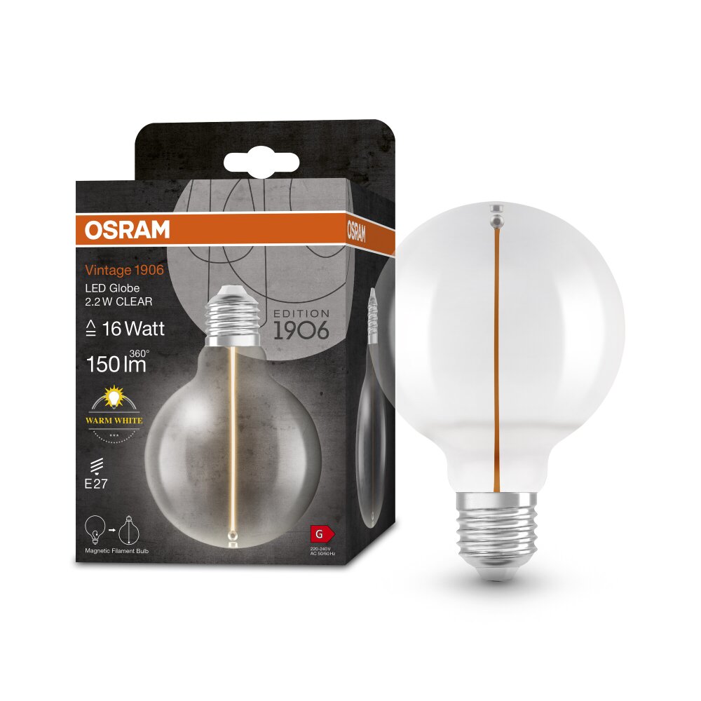 OSRAM Vintage 1906 LED E27 2,2 Watt 150 Lumen 2700 Kelvin main product photo