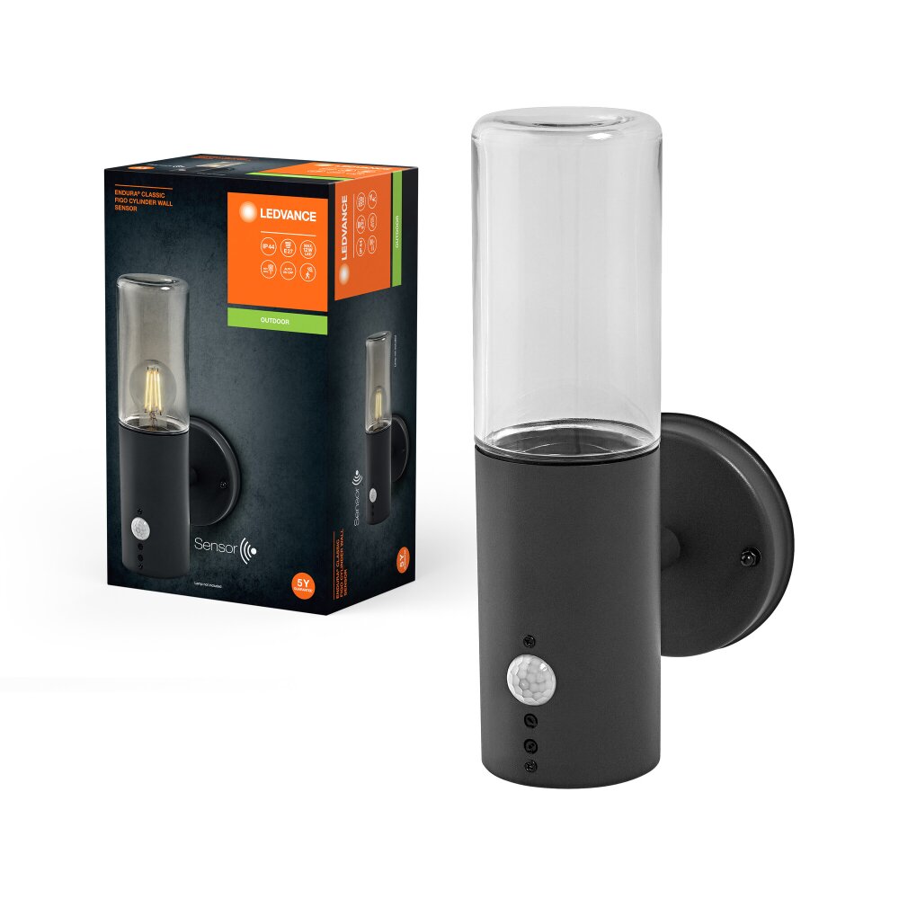 LEDVANCE Endura Wandleuchte Grau, 1-flammig main product photo