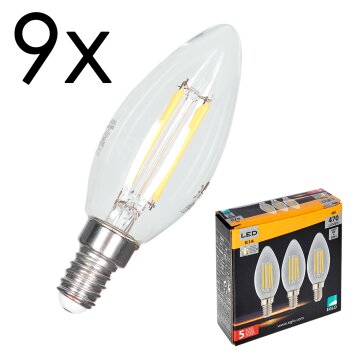 LED E14 9er Set 4 Watt 2700 Kelvin 470 Lumen