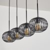 Oravi Pendelleuchte 20cm Schwarz, 4-flammig