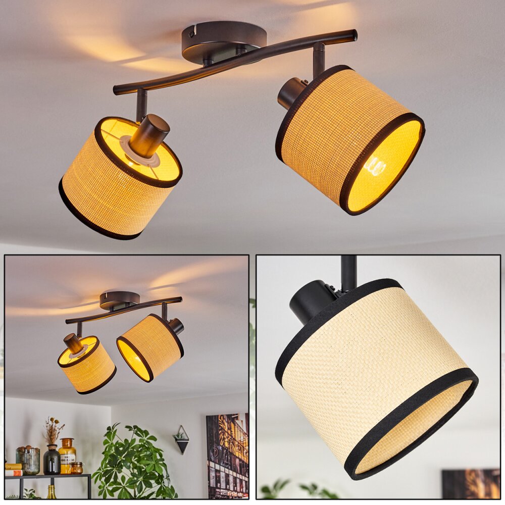 Chellas Deckenleuchte Schwarz, 2-flammig main product photo