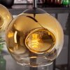 Ripoll Pendelleuchte Glas 15 cm Gold, Klar, 4-flammig