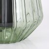 Telhais Tischleuchte Glas 17cm Grün, Schwarz, 1-flammig