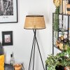 Ramila Stehleuchte 45 cm Naturfarben, Schwarz, 1-flammig