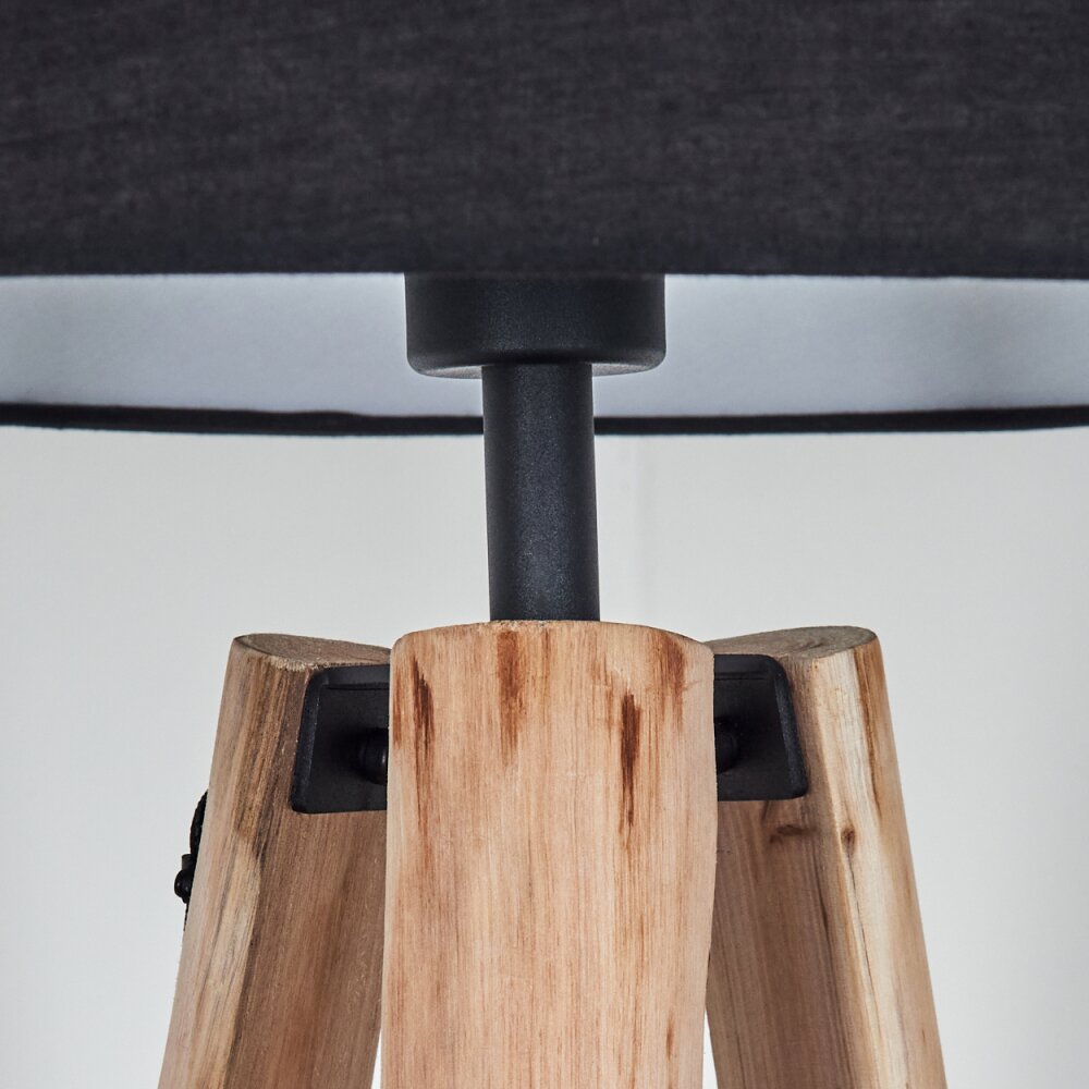 Bassagoda Stehleuchte 45 cm Naturfarben, Schwarz, 1-flammig